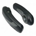 Bar End Emborrachado Tranz-x JD-867 Kraton Preto 80mm