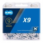 Corrente KMC X-9 Prateado 9 Velocidades