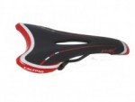 Selim Calypso ECO FLEX MTB Vazado Preto/Branco/Vermelho